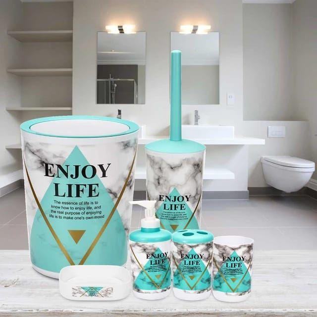 Set Juego De Baño 6 Piezas Accesorios Elegante-3