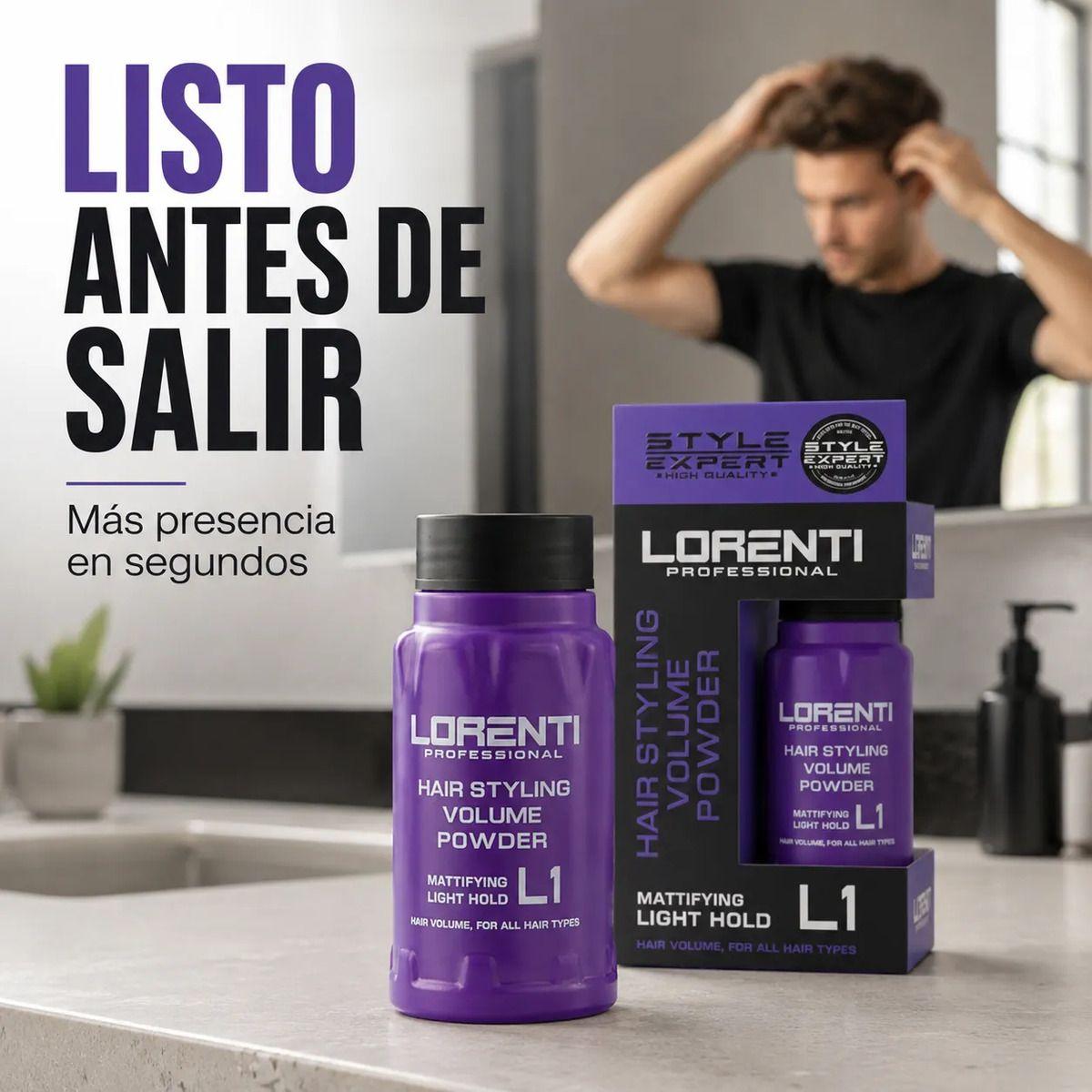 Polvo Texturizador Cabello Lorenti Volumen Fijación Ligera-3