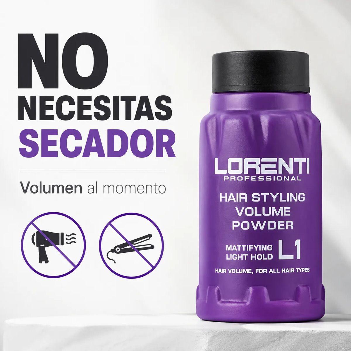 Polvo Texturizador Cabello Lorenti Volumen Fijación Ligera-4