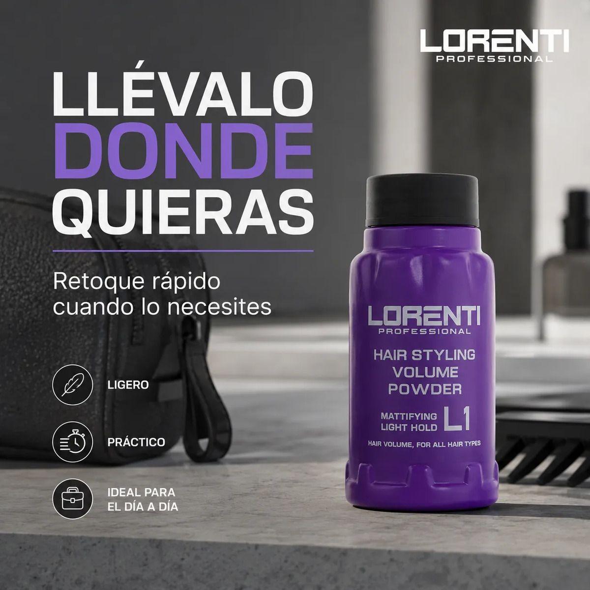 Polvo Texturizador Cabello Lorenti Volumen Fijación Ligera-5