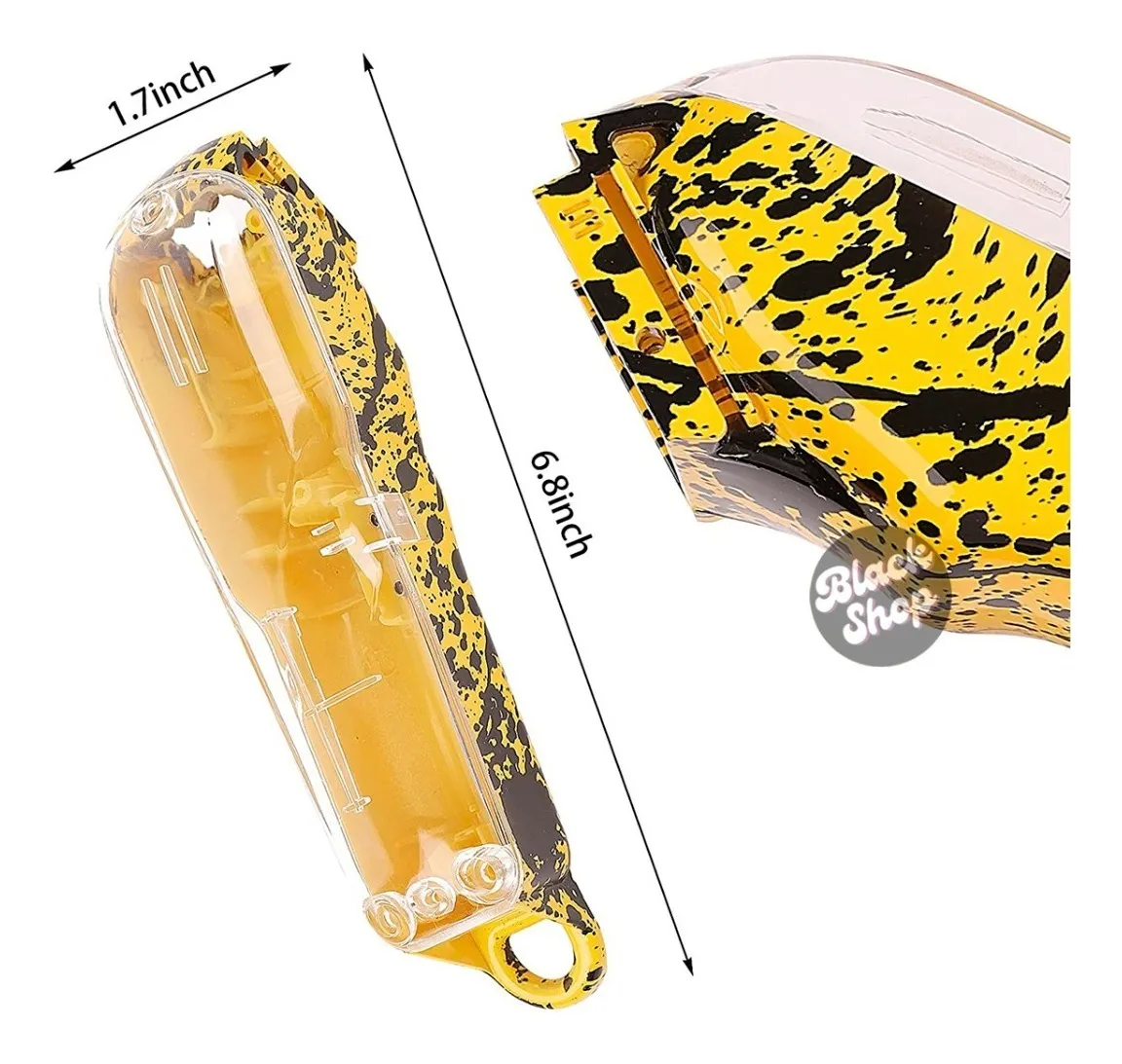 Carcasa Transparente Para Maquina Wahl Clip Amarillo-3