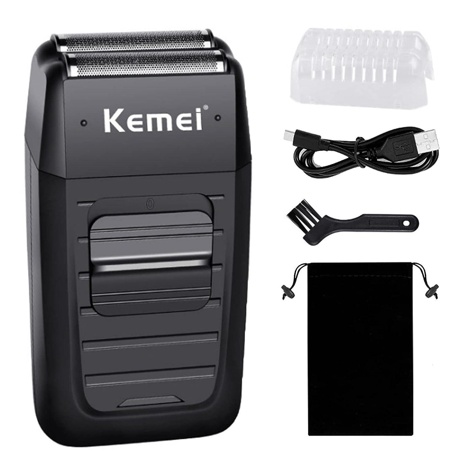 Pack de Barbero Completo 3 Maquinas Afeitadoras Corta Pelo Inalambricas Kemei-2