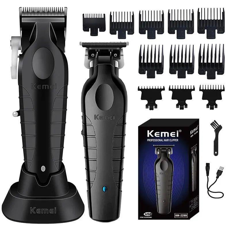 Pack de Barbero Completo 3 Maquinas Afeitadoras Corta Pelo Inalambricas Kemei-4