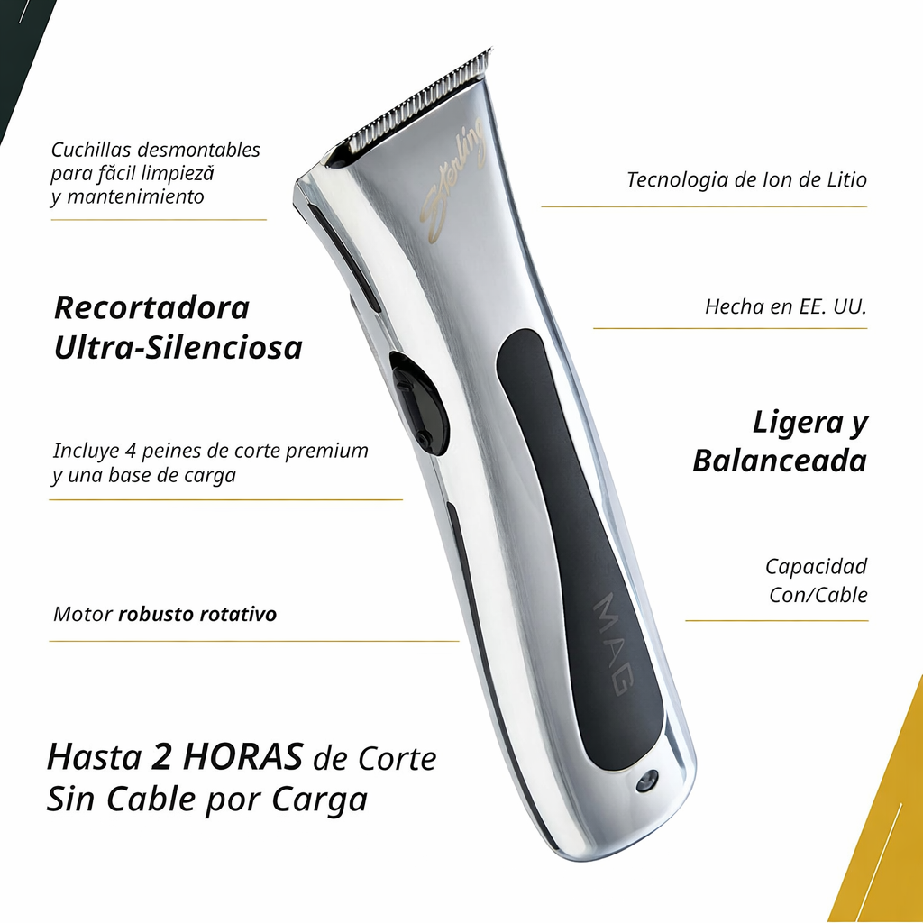 Maquina Cortar Pelo Wahl Profesional Peluqueria Motor Fuerte-6