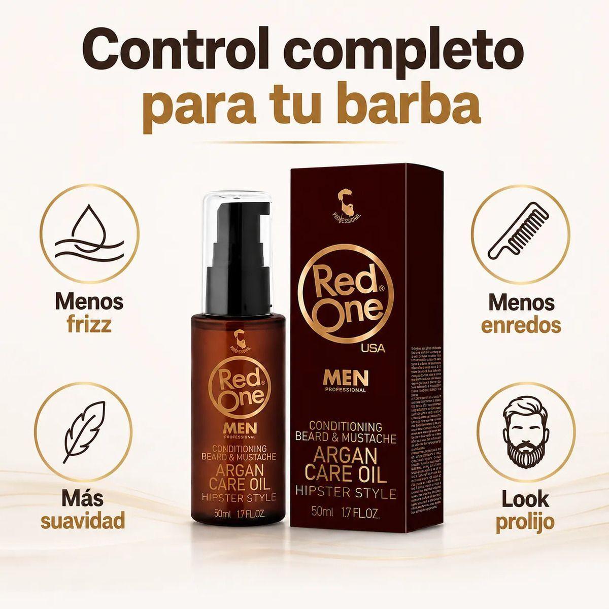 Aceite Para Barba Y Bigote Control Frizz Argán 50ml-2
