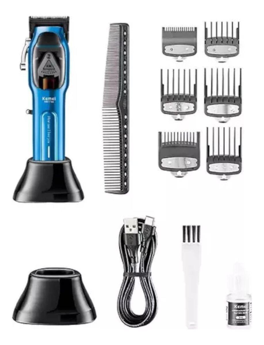 Pack Corta Pelo Kemei Clipper 1763 Y Trimmer 2299 Barberia-6