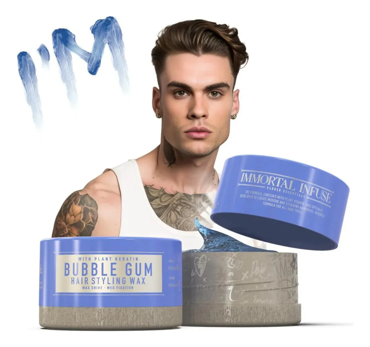 Cera Fijadora Cabello Immortal Bubble Gum 150ml-2