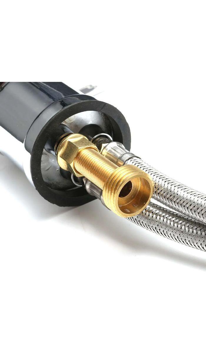 Llave Monomando Peluquería Grifo Lavapelo Barberia Acero-5