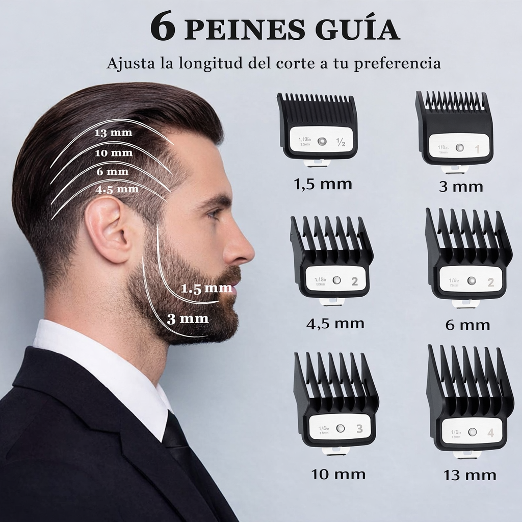 Maquina De Cortar Pelo Inalambrica Kemei 2373 Para Barbera-3