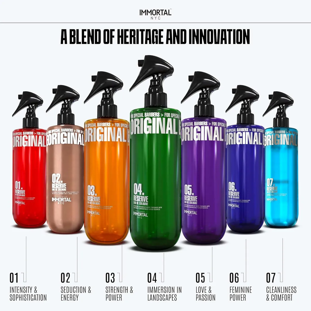 IMMORTAL 05 RESERVE COLOGNE 500ML AFTER SHAVE BARBERIA HOMBRE-3