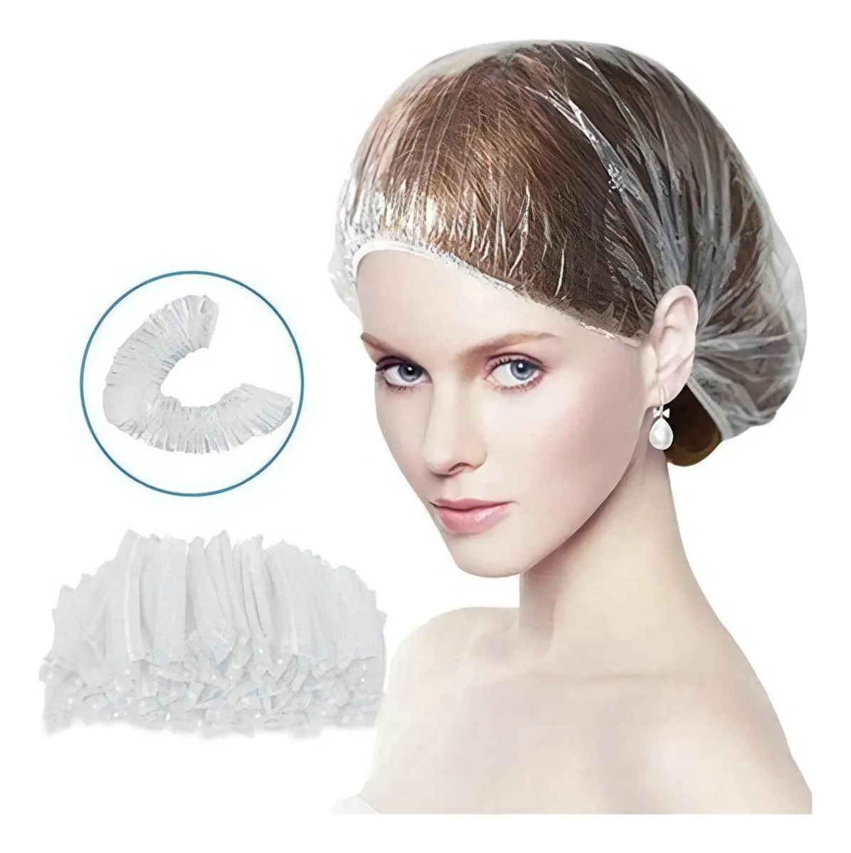 Pack 30 Gorros Desechable Transparente Para La Ducha O Baño-2