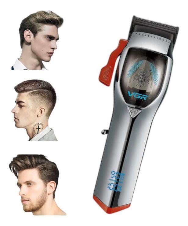 Cortadora De Pelo Inalambrica Vgr 647 Acero Inoxidable Plateado-0