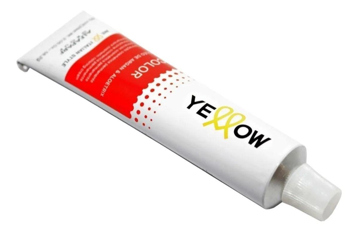 Tintura Yellow Alfaparf 100ml + Oxidante 150ml Permanente Tono 7.32-2