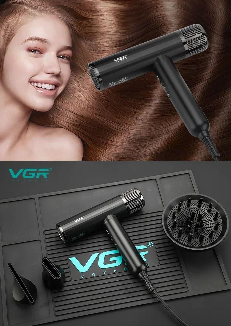 Secador Vgr Profesional V-427 Alto Rendimiento 11000 Rpm Negro-5