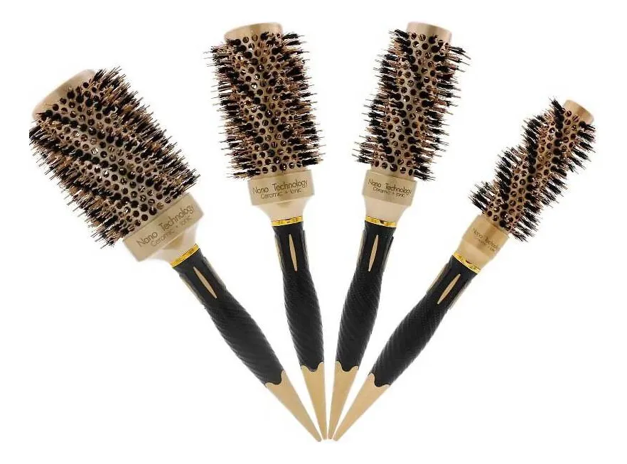 Set 4 Cepillos Brushing De Peluquería Profesional Ceramicos-2