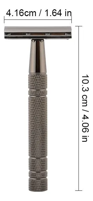 Afeitadora Corporal Masculina Con 10 Hojilla Repuesto Razor Marron-2