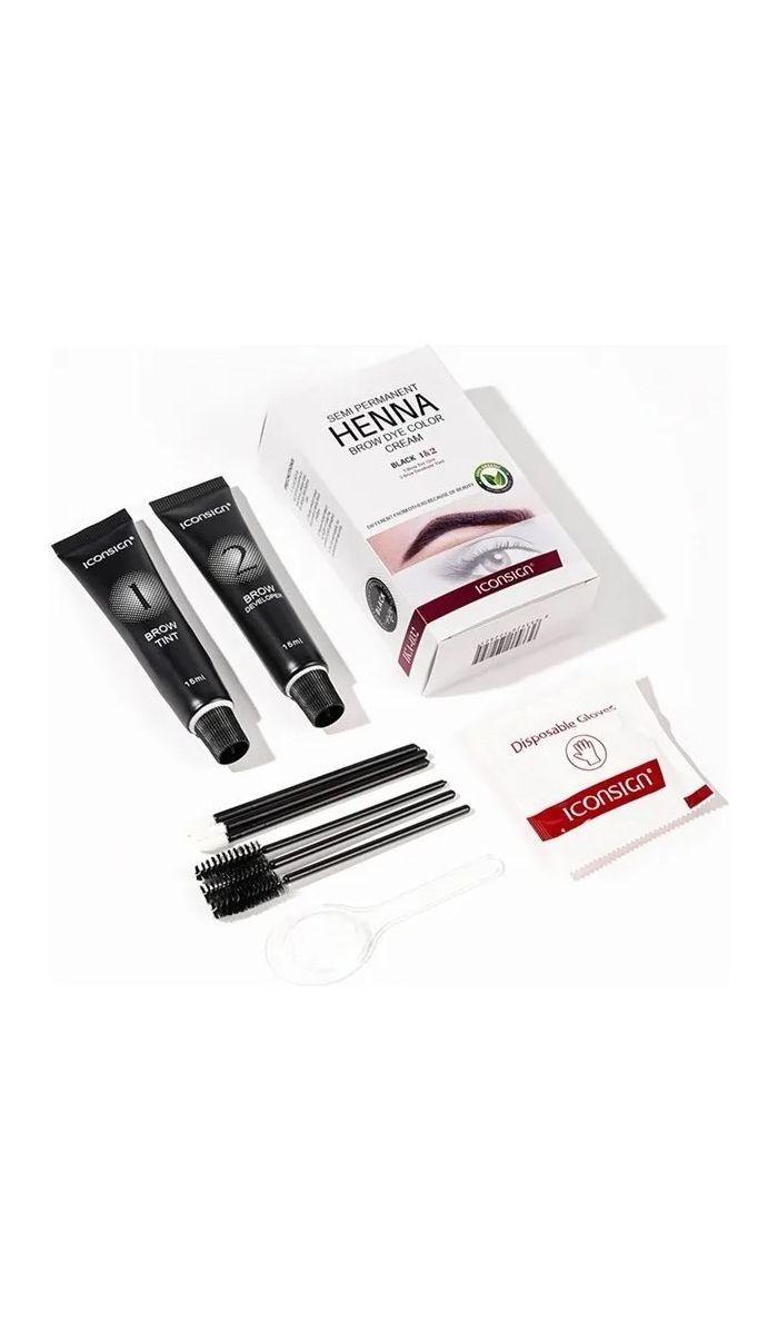 Tinte Semi Permanente Para Cejas Y Pestañas Henna 15ml Negro-2