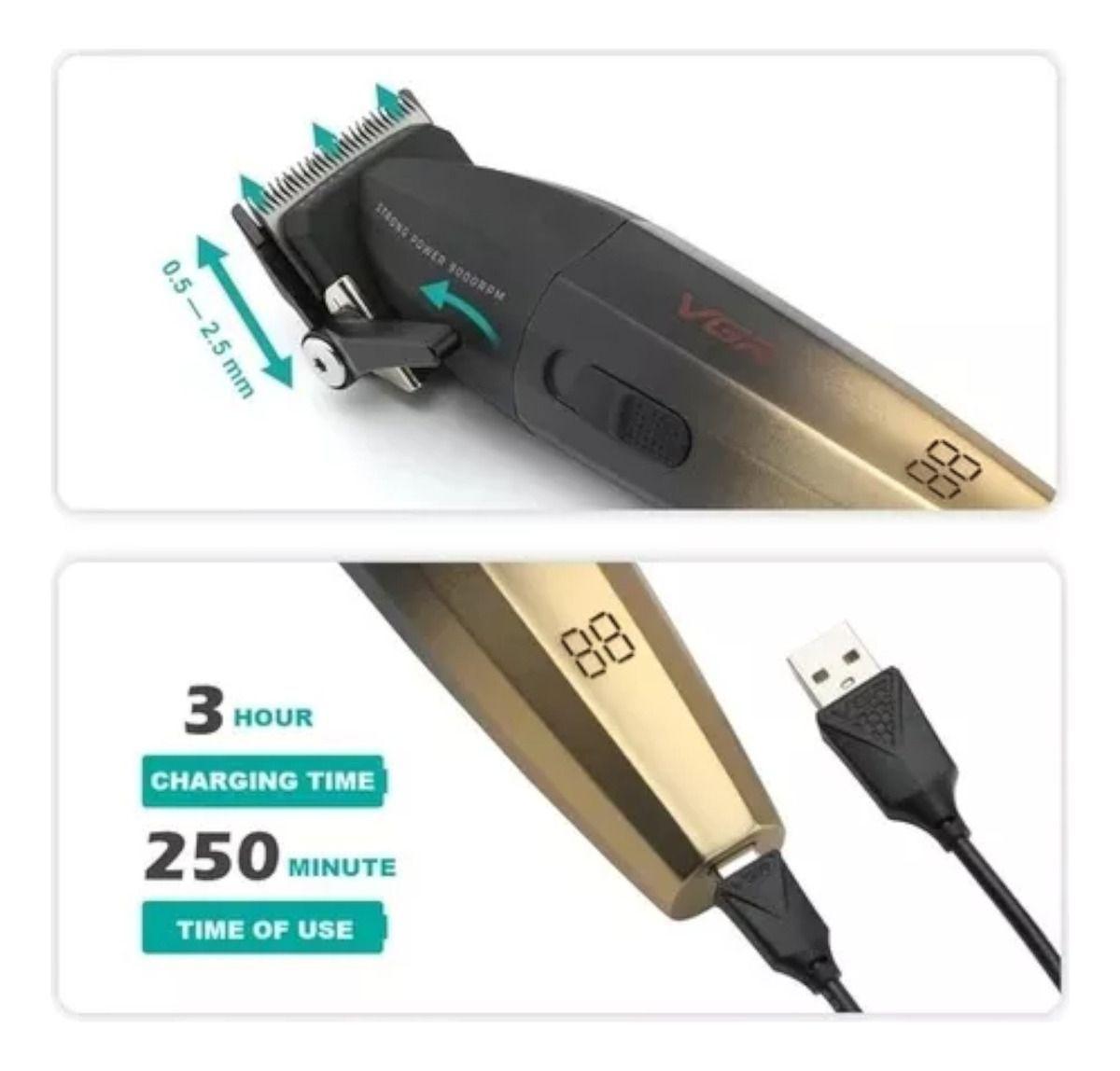 Pack Profesional Vgr Clipper +trimmer 192 Y Shaver 355-4