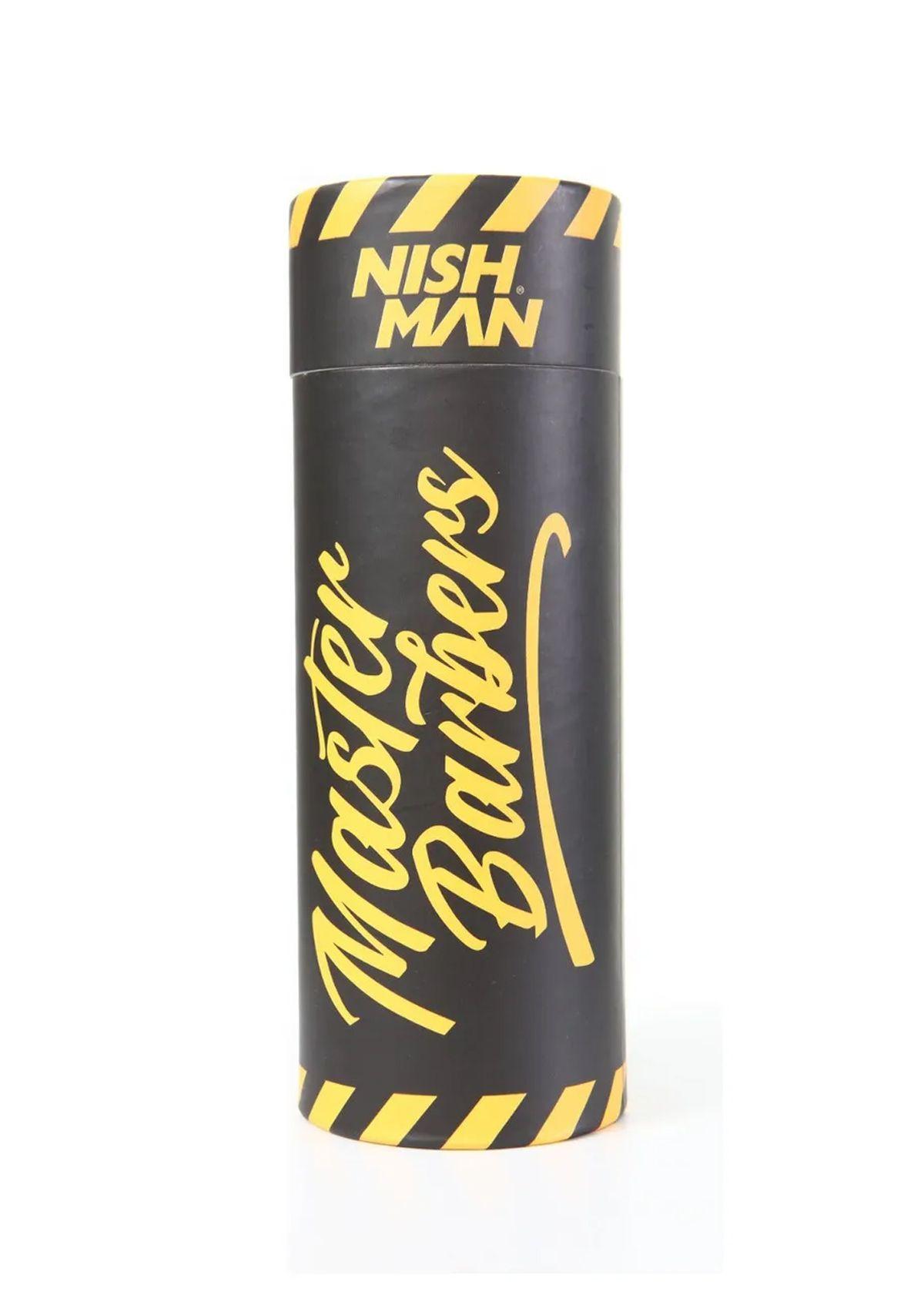 Nishman Capa De Corte Premium Amarillo Y Negro Master Barber-2