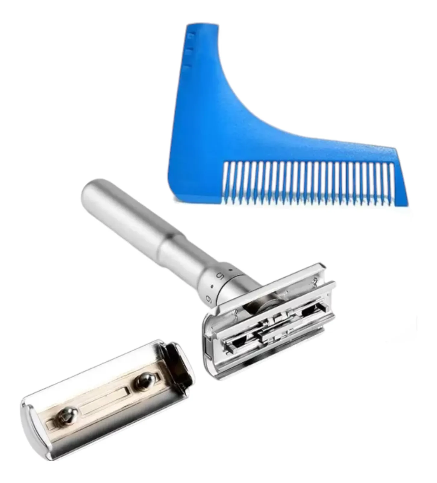 Pack Barba: Rastrillo, Cepillo, After Shave, Gel Y Plantilla Pack 2-4