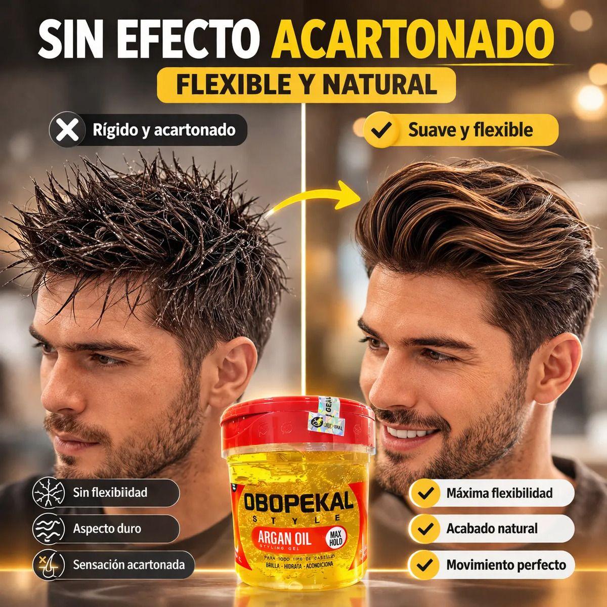 Gel Fijador Cabello Efecto Brillo Saludable Con Aceite Argán-4
