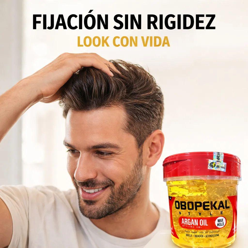 Gel Fijador Cabello Efecto Brillo Saludable Con Aceite Argán-5