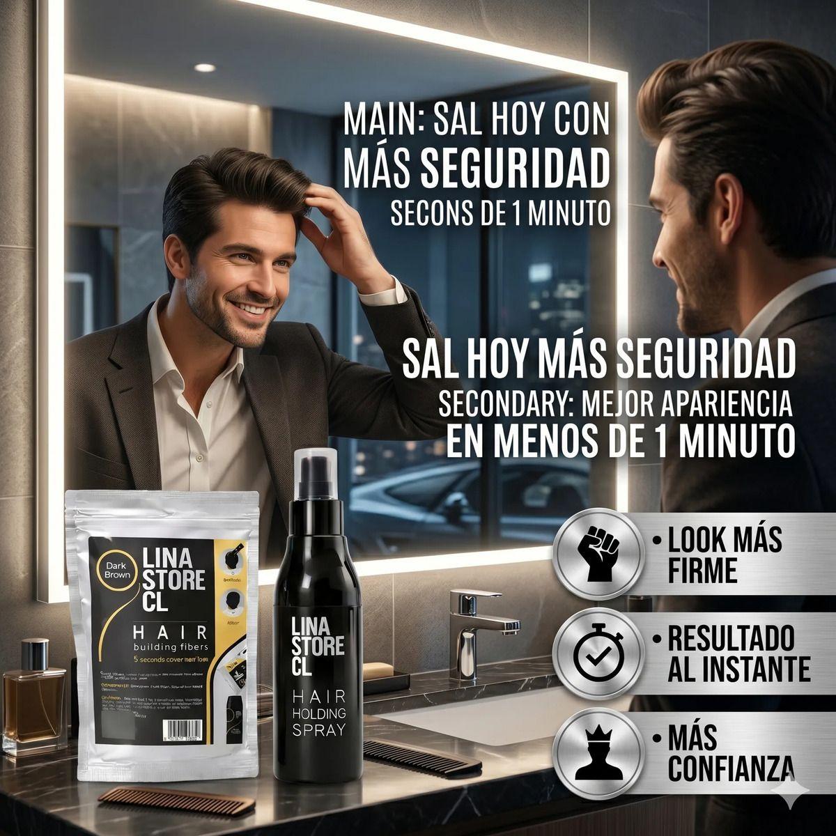 Pack Fijador Capilar Castaño Oscuro + Sobre Recarga Fibra-5