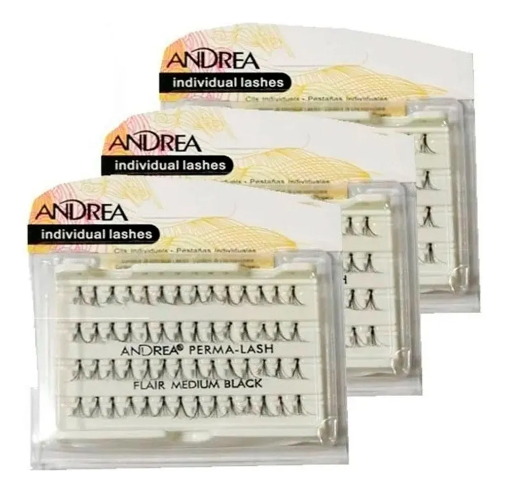 Pack 3 Pestañas Andrea Racimo Extensiones Long-2