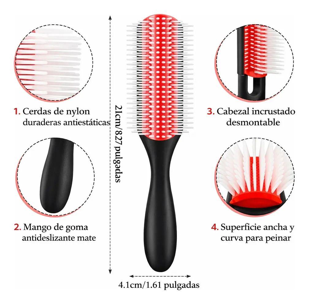 Cepillo 9 Filas Profesional Desenreda Profesional Cabello-2