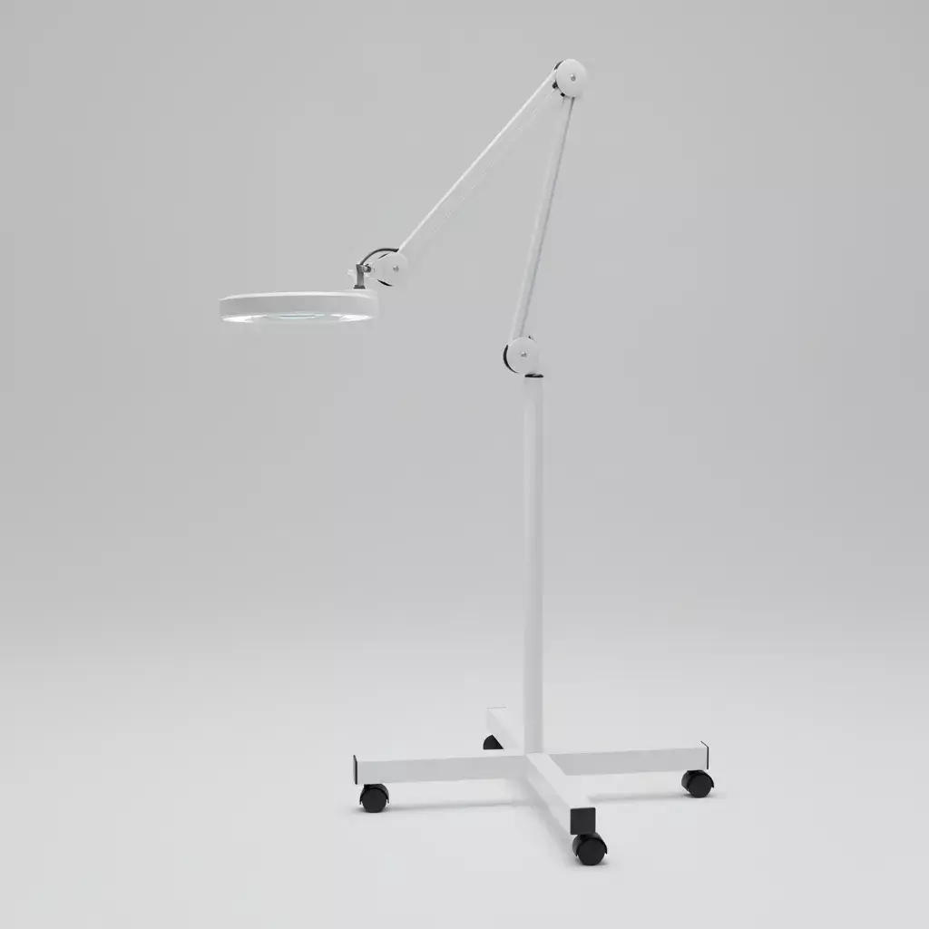 Lampara Estetica Con Lupa Y Luz Led De Pedestal Con Ruedas-4