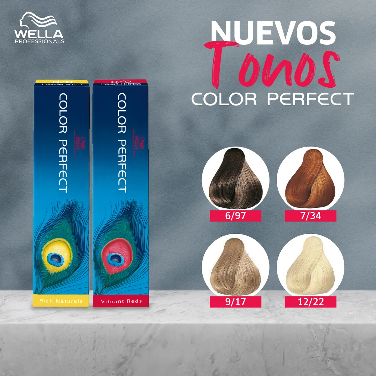 Tintura color perfect wella permanente 100% cobertura canas  9/1-4