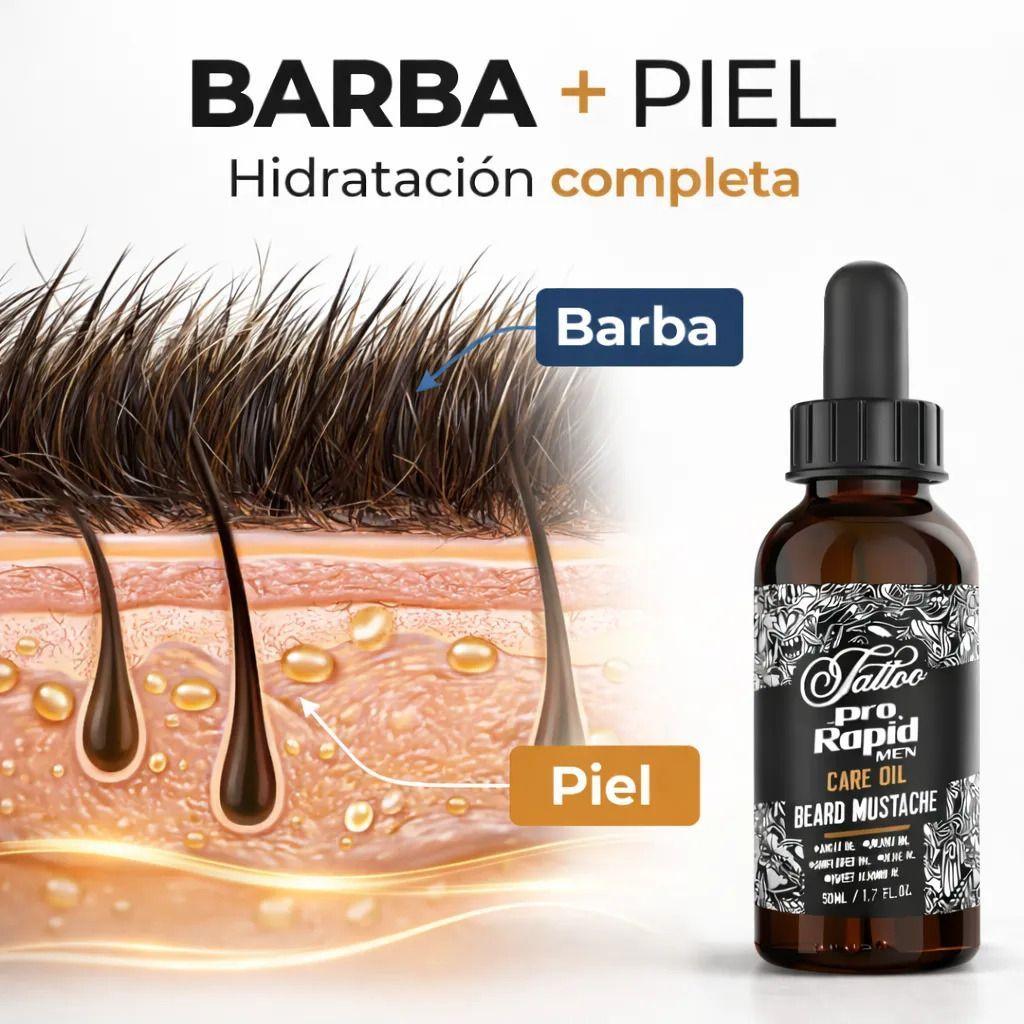 Aceite Barba Hidratación Rápida Sin Grasa Pro Rapid Men 50m-4