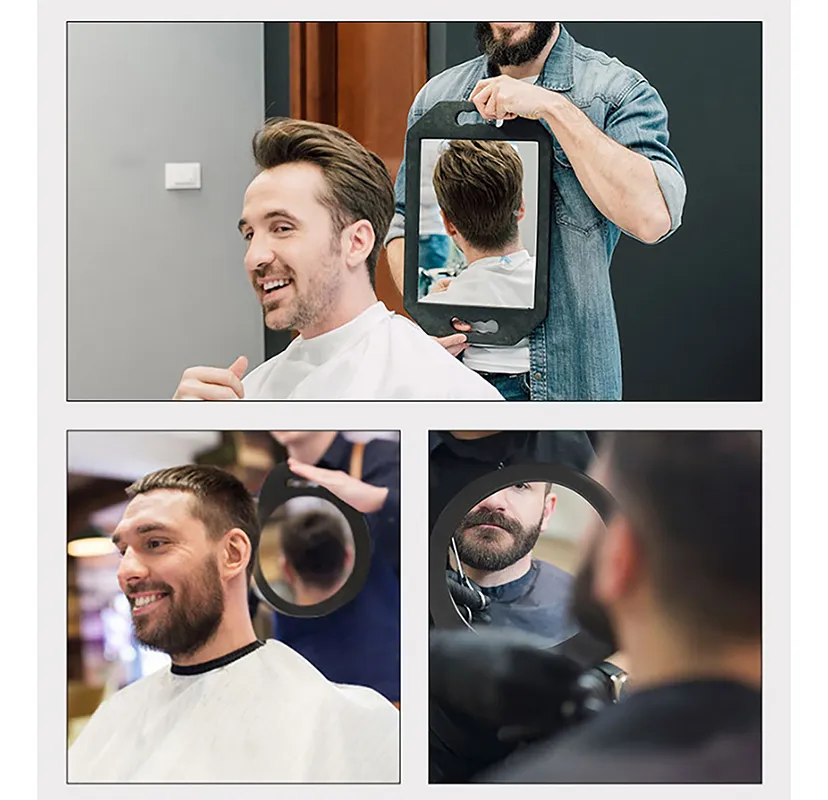 Espejo De Barbería Profesional Con Protección Espuma 40x25cm-4