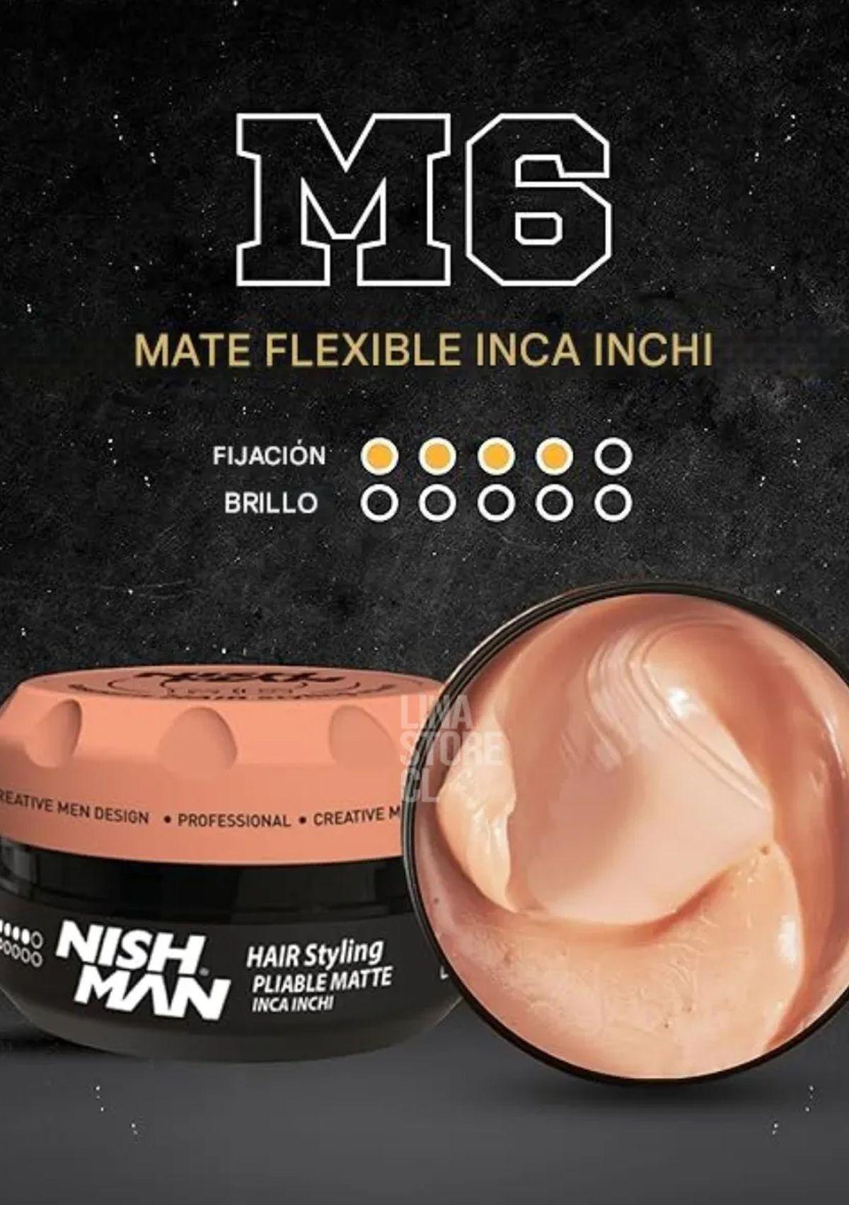 Cera Gel Nishman Fijador Cabello M6 Inca Inchi 100 Ml-4