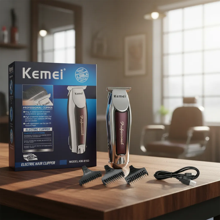 Maquina Desvelladora Fks Corta Pelo Profesional Inalambrica Kemei 9163-3