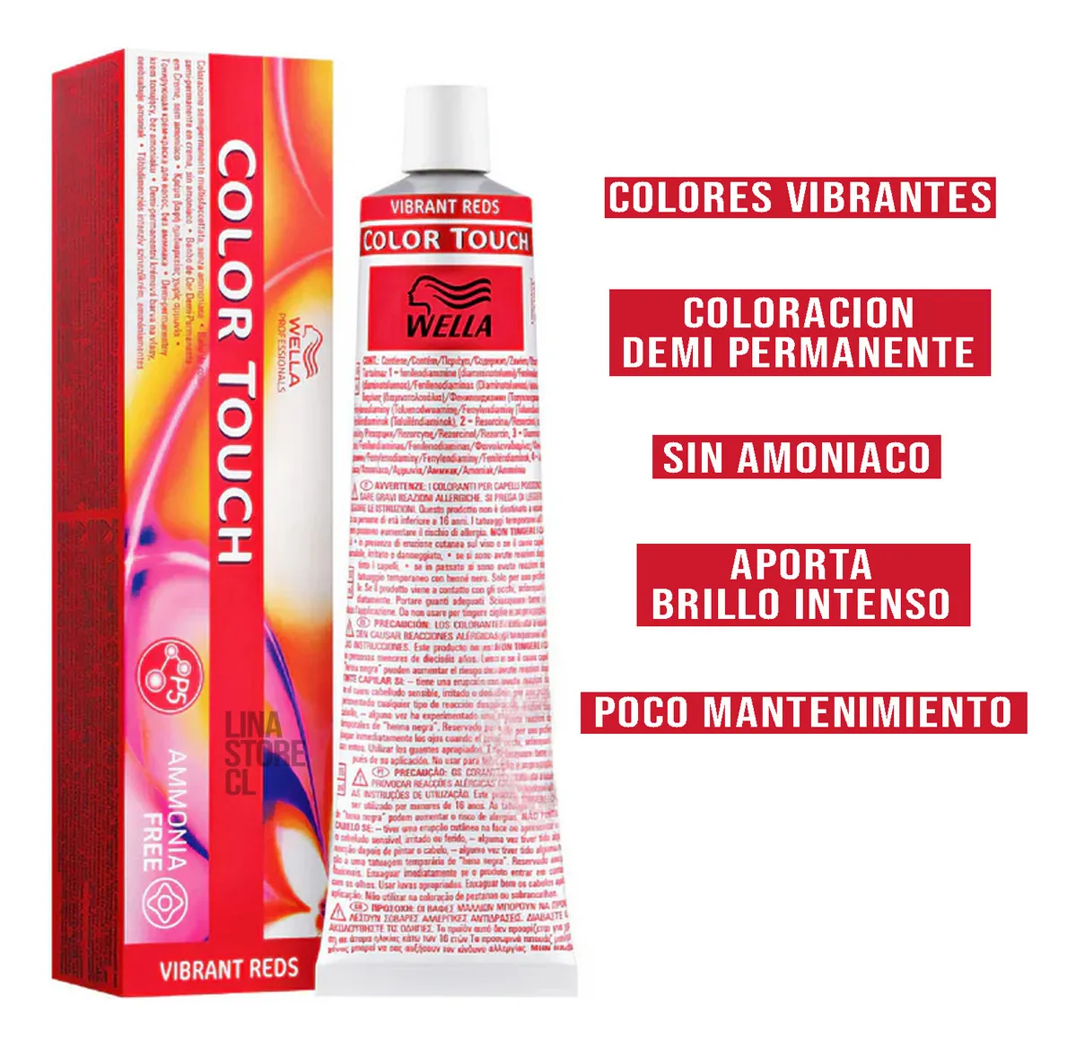 Tintura Semipermanente Color Touch + Emulsion 60ml Wella 44/65-2