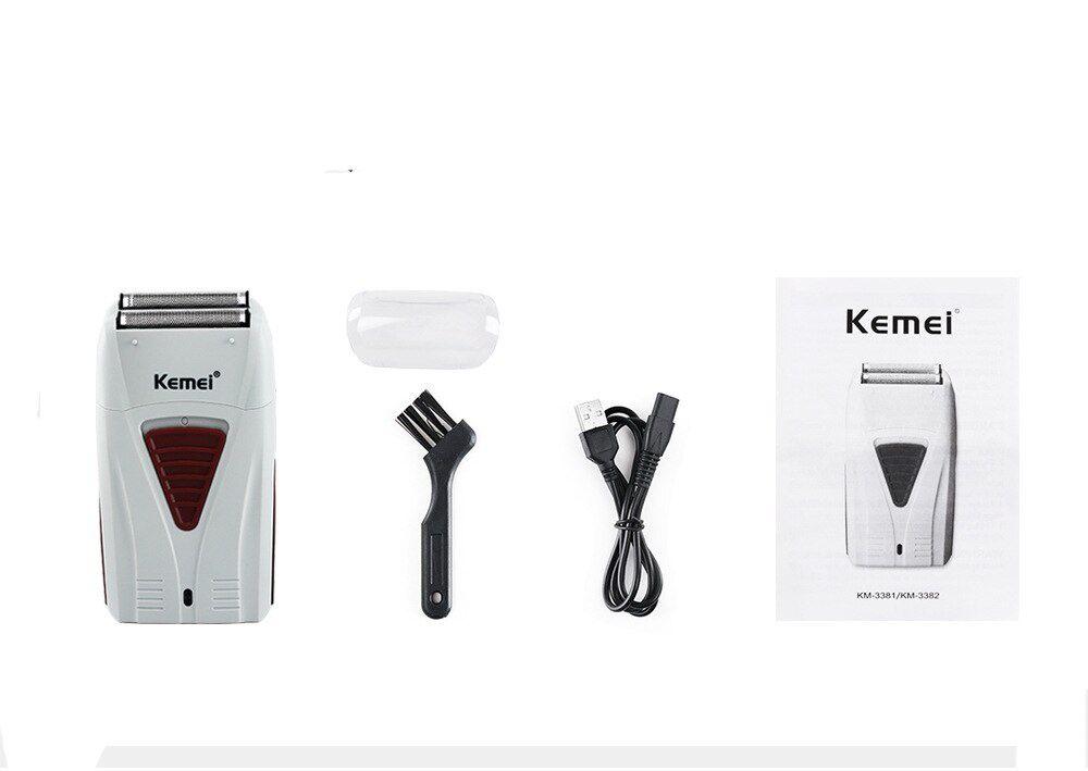 Shever Kemei 3382 Rasuradora Con Base 220V Portatil-7