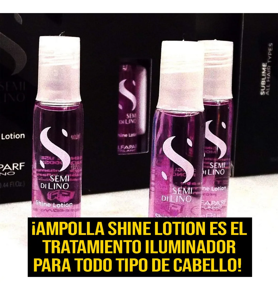 Pack 12 Ampolla Capilar Shine Semilino Alfaparf Extra Brillo-2