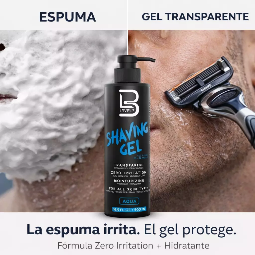 Gel De Afeitar Shaving Hombre Piel Sensible Aqua 500ml-2