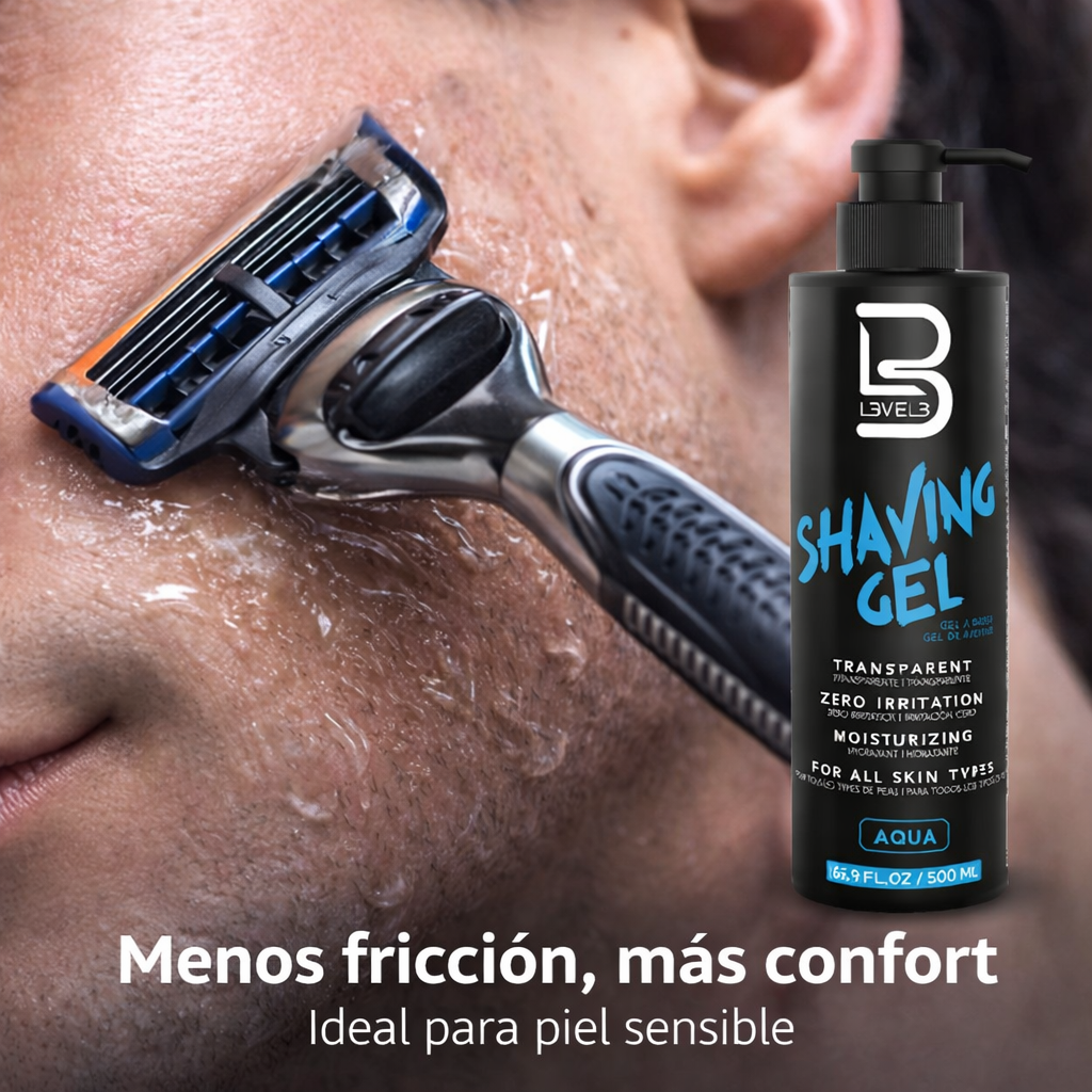 Gel De Afeitar Shaving Hombre Piel Sensible Aqua 500ml-4