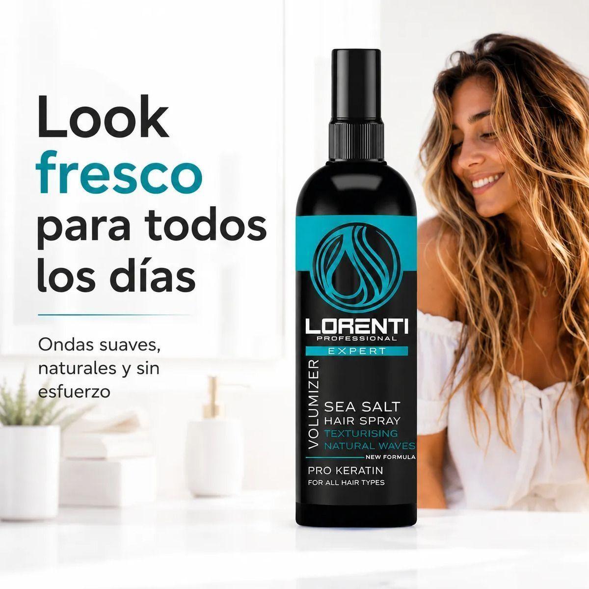 Spray Sea Salt Cabello Onda Naturales Keratina 200ml Lorenti-3