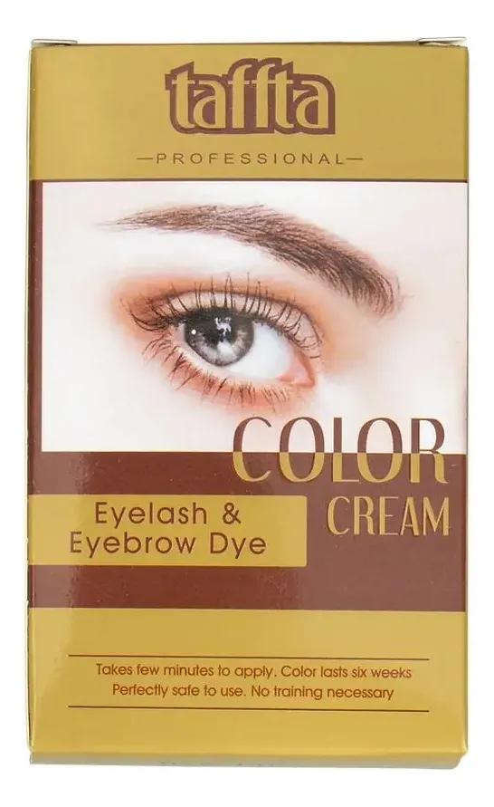 Tinte De Cejas Y De Pestañas Taffta Profesional Color Cream Black-3