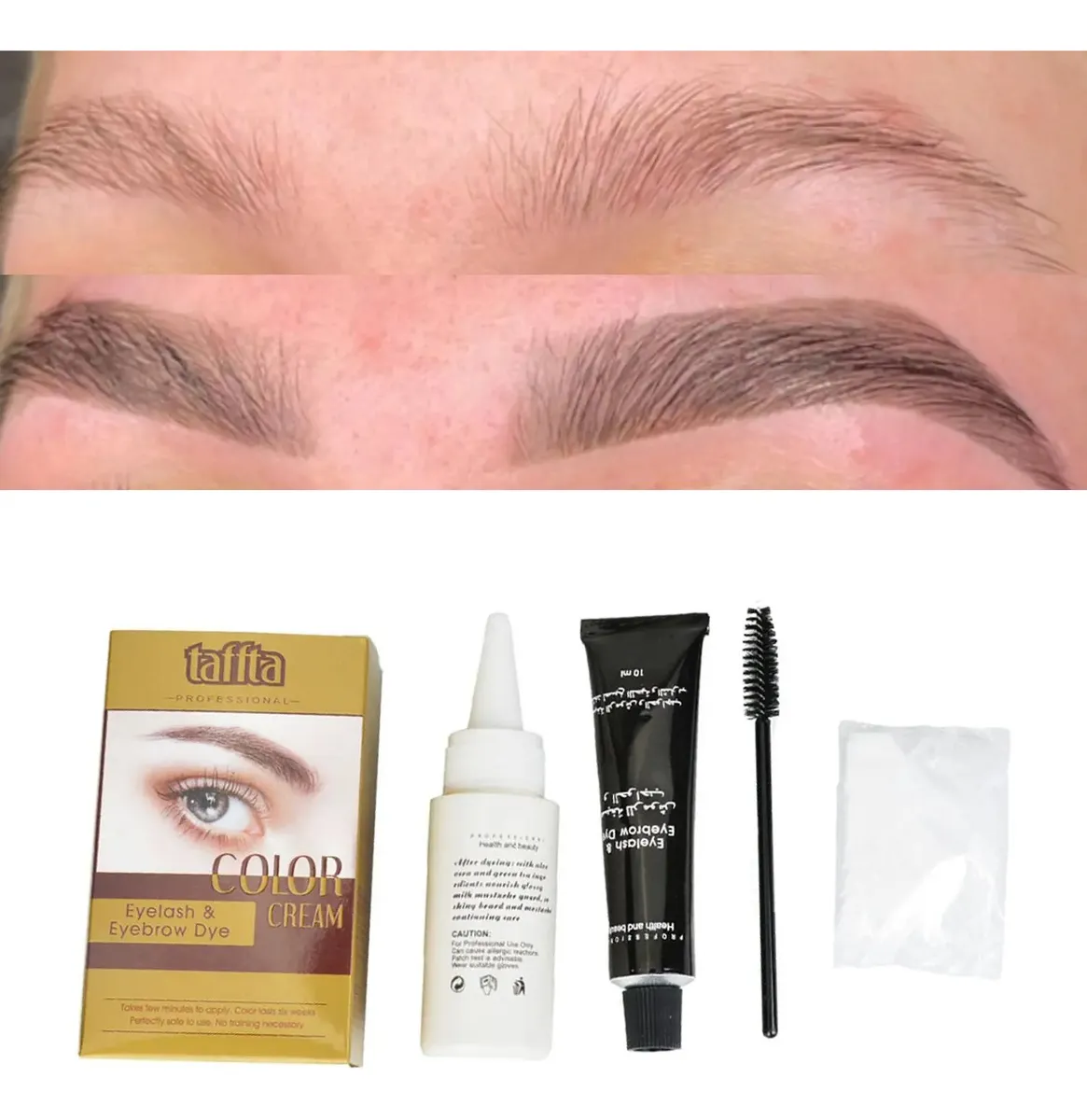 Tinte De Cejas Y De Pestañas Taffta Profesional Color Cream Black-5