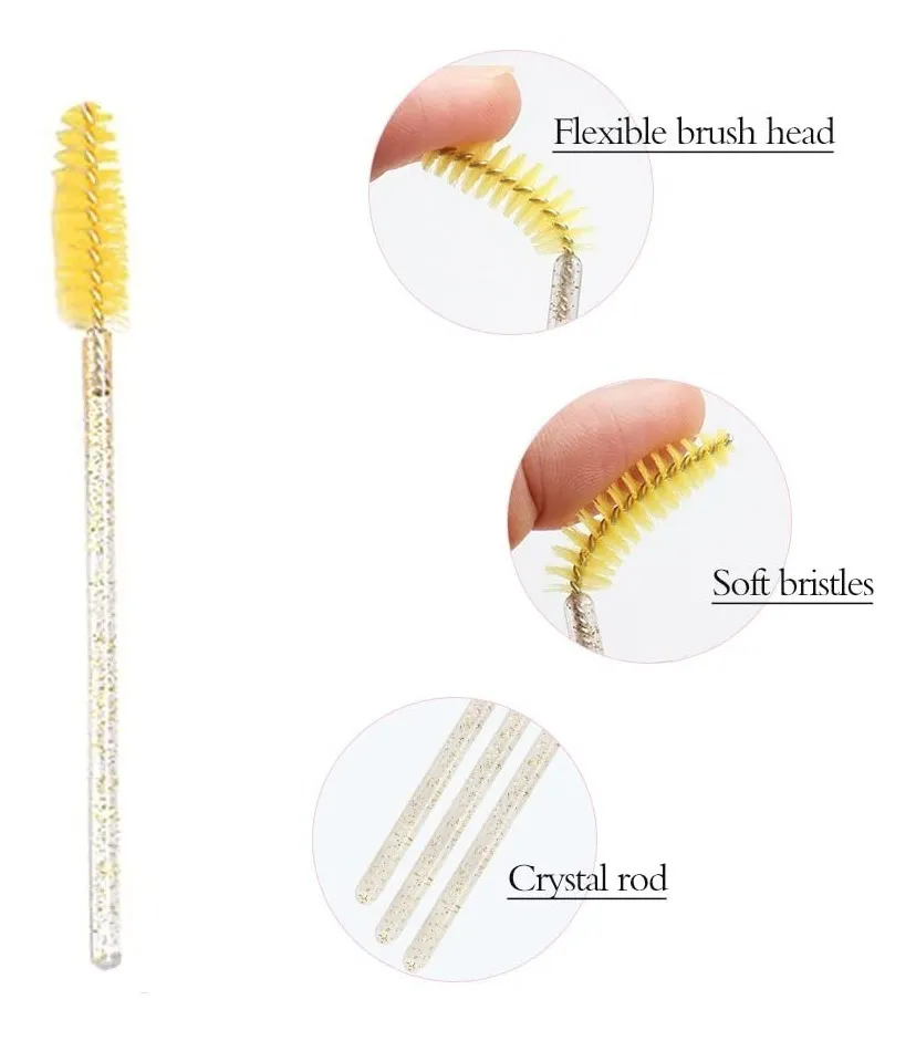 Cepillos Para Pestañas Y Cejas Desechables Aplicador 50pcs-4