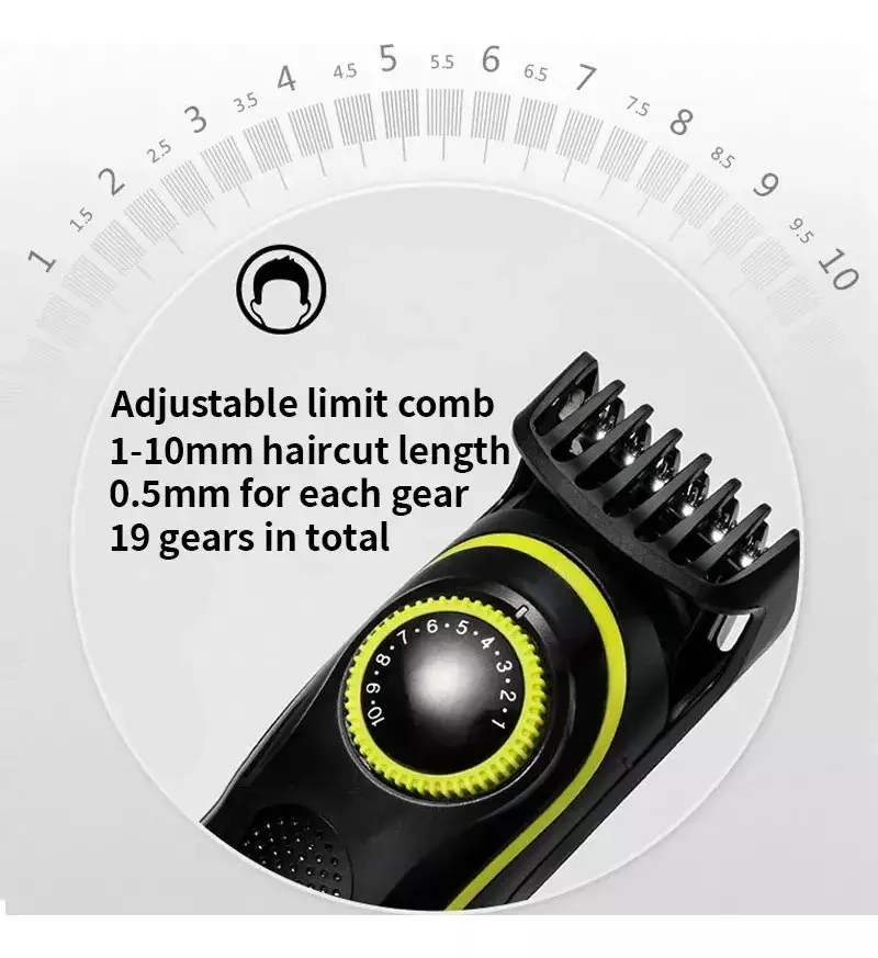 Maquina Afeitadora Inalambrica Recargable 5en1 Para Hombre-3