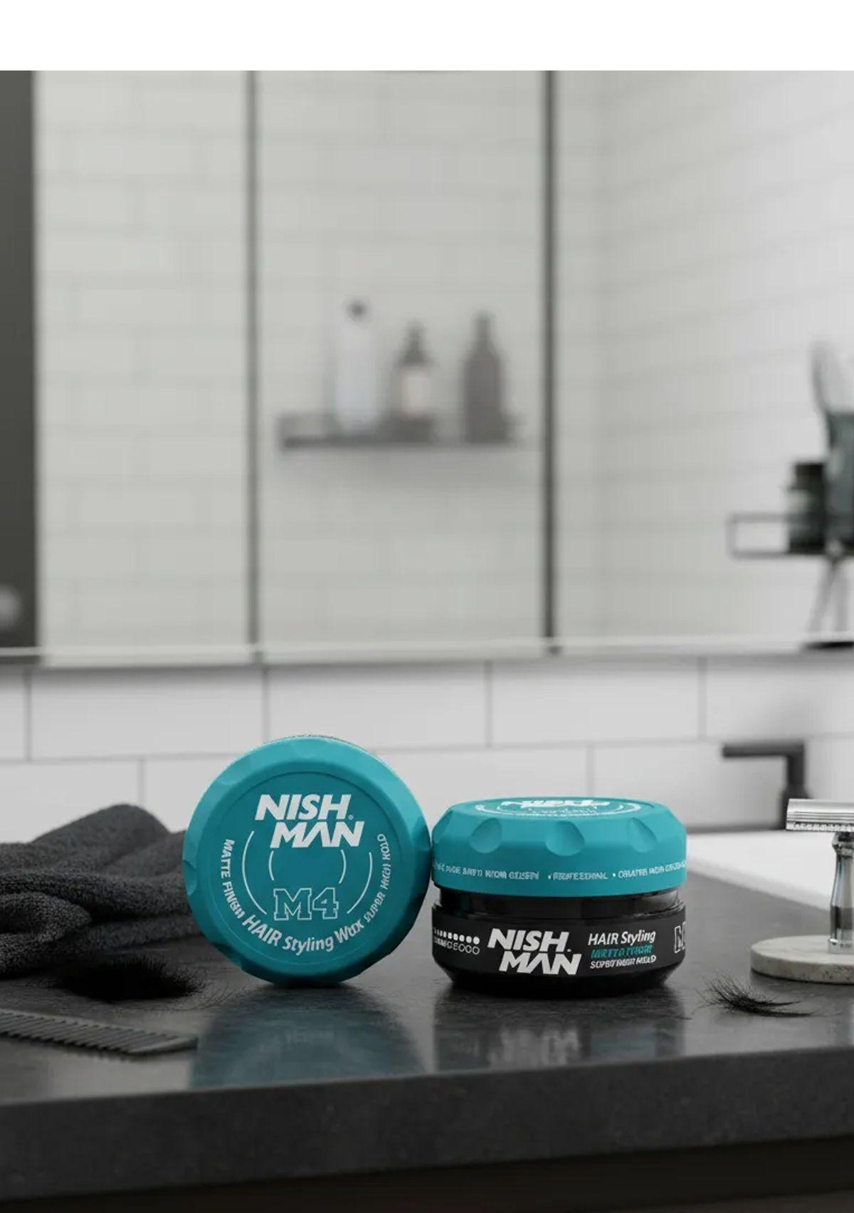 Cera Fijadora Cabello Nishman Cera Fijación Alta M4 100ml-3