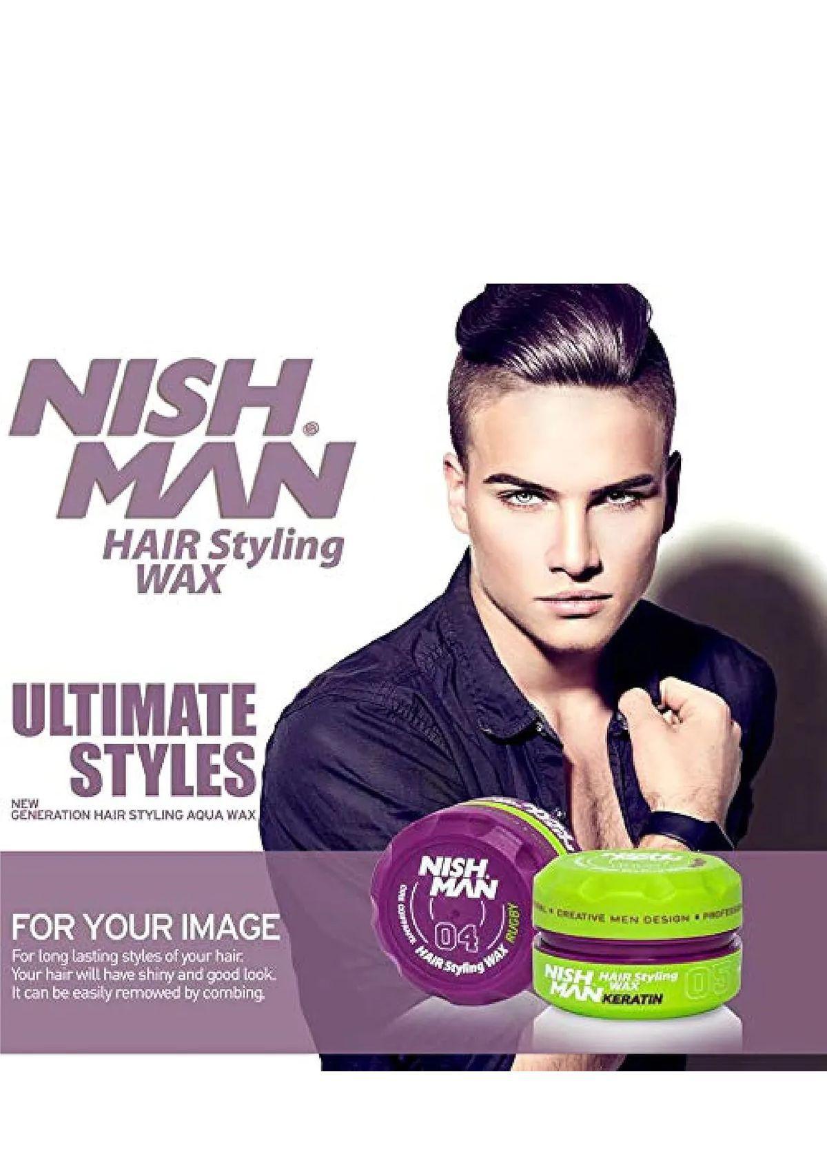 Cera Cabello Mate 04 De 150ml Nishman Wax Matte-2