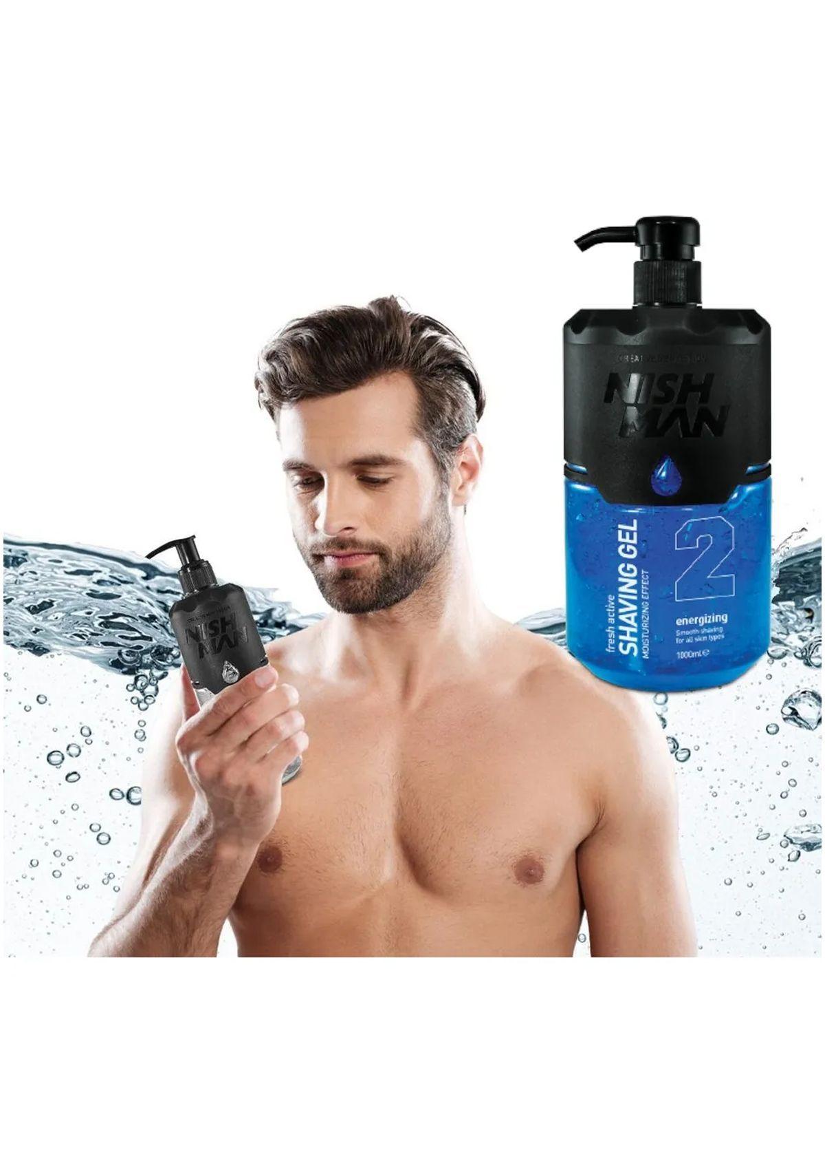 Shaving Gel Fresh Active Nº2 Energizing 1000ml Nishman-2