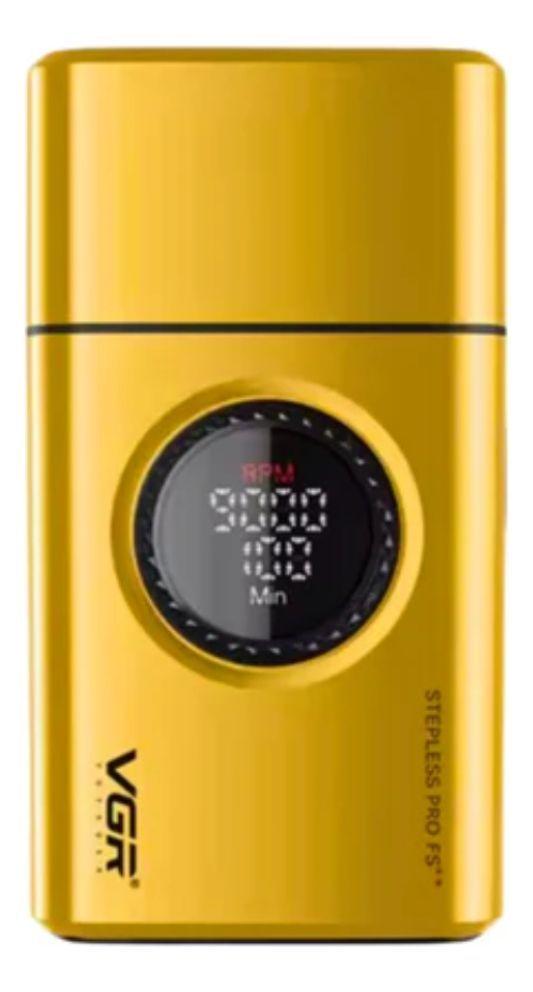 Set 2 Maquina Afeitadora Electrica Trimmer V977 + Shaver 377 Dorado-4