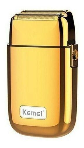 Pack 3 Maquina Afeitadora+ Trimmer +shaver Kemei Alta Dorada-3